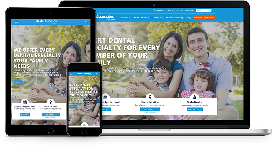 Dental Associates websites and marketing 